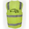 JB's Hi Vis (D+N) Zip Safety Vest Thumbnail