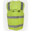 JB's Hi Vis (D+N) Zip Safety Vest Thumbnail
