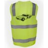 JB's Hi Vis (D+N) Zip Safety Vest Thumbnail