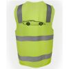 JB's Hi Vis (D+N) Zip Safety Vest Thumbnail