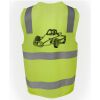 JB's Hi Vis (D+N) Zip Safety Vest Thumbnail