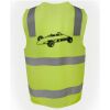 JB's Hi Vis (D+N) Zip Safety Vest Thumbnail
