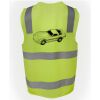JB's Hi Vis (D+N) Zip Safety Vest Thumbnail