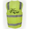 JB's Hi Vis (D+N) Zip Safety Vest Thumbnail