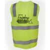 JB's Hi Vis (D+N) Zip Safety Vest Thumbnail
