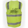 JB's Hi Vis (D+N) Zip Safety Vest Thumbnail