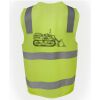 JB's Hi Vis (D+N) Zip Safety Vest Thumbnail