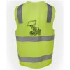 JB's Hi Vis (D+N) Zip Safety Vest Thumbnail