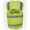 JB's Hi Vis (D+N) Zip Safety Vest Thumbnail