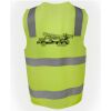 JB's Hi Vis (D+N) Zip Safety Vest Thumbnail