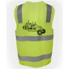 JB's Hi Vis (D+N) Zip Safety Vest Thumbnail