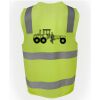 JB's Hi Vis (D+N) Zip Safety Vest Thumbnail