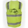 JB's Hi Vis (D+N) Zip Safety Vest Thumbnail
