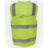JB's Hi Vis (D+N) Zip Safety Vest Thumbnail