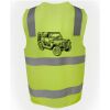 JB's Hi Vis (D+N) Zip Safety Vest Thumbnail