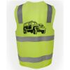 JB's Hi Vis (D+N) Zip Safety Vest Thumbnail