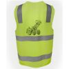 JB's Hi Vis (D+N) Zip Safety Vest Thumbnail