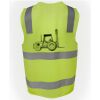 JB's Hi Vis (D+N) Zip Safety Vest Thumbnail