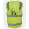 JB's Hi Vis (D+N) Zip Safety Vest Thumbnail