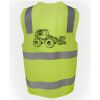 JB's Hi Vis (D+N) Zip Safety Vest Thumbnail
