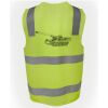 JB's Hi Vis (D+N) Zip Safety Vest Thumbnail