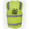 JB's Hi Vis (D+N) Zip Safety Vest Thumbnail