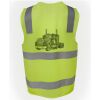 JB's Hi Vis (D+N) Zip Safety Vest Thumbnail