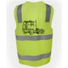 JB's Hi Vis (D+N) Zip Safety Vest Thumbnail