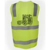 JB's Hi Vis (D+N) Zip Safety Vest Thumbnail