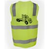 JB's Hi Vis (D+N) Zip Safety Vest Thumbnail