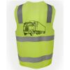 JB's Hi Vis (D+N) Zip Safety Vest Thumbnail