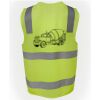 JB's Hi Vis (D+N) Zip Safety Vest Thumbnail