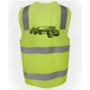JB's Hi Vis (D+N) Zip Safety Vest Thumbnail