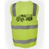 JB's Hi Vis (D+N) Zip Safety Vest Thumbnail