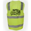 JB's Hi Vis (D+N) Zip Safety Vest Thumbnail