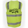 JB's Hi Vis (D+N) Zip Safety Vest Thumbnail