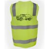 JB's Hi Vis (D+N) Zip Safety Vest Thumbnail