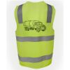 JB's Hi Vis (D+N) Zip Safety Vest Thumbnail
