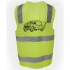 JB's Hi Vis (D+N) Zip Safety Vest Thumbnail