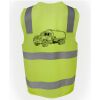 JB's Hi Vis (D+N) Zip Safety Vest Thumbnail