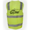 JB's Hi Vis (D+N) Zip Safety Vest Thumbnail