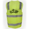 JB's Hi Vis (D+N) Zip Safety Vest Thumbnail