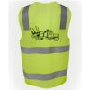 JB's Hi Vis (D+N) Zip Safety Vest Thumbnail