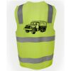 JB's Hi Vis (D+N) Zip Safety Vest Thumbnail
