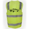 JB's Hi Vis (D+N) Zip Safety Vest Thumbnail