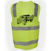 JB's Hi Vis (D+N) Zip Safety Vest Thumbnail
