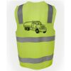 JB's Hi Vis (D+N) Zip Safety Vest Thumbnail