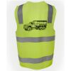 JB's Hi Vis (D+N) Zip Safety Vest Thumbnail