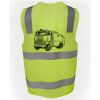 JB's Hi Vis (D+N) Zip Safety Vest Thumbnail