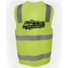 JB's Hi Vis (D+N) Zip Safety Vest Thumbnail